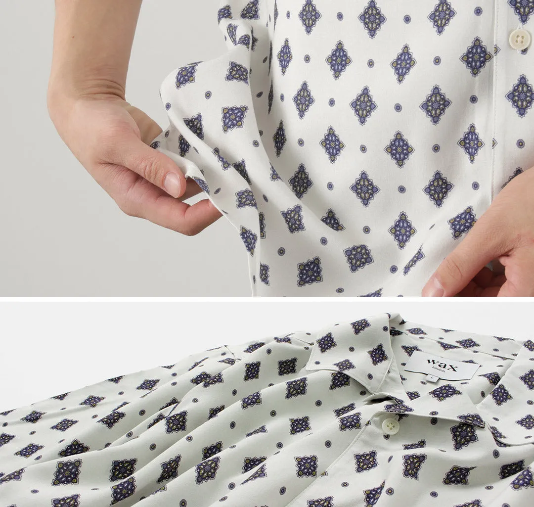 WAX LONDON / Didcot Short Sleeve Shirt Ditsy Tile